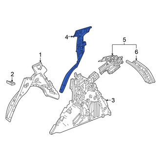 Acura OE - Left Body C-Pillar Reinforcement