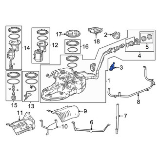 Acura OE - Lower Fuel Tank Bracket