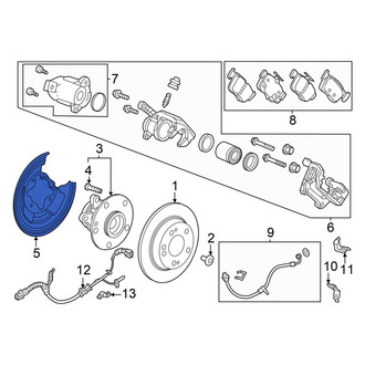 Acura OE - Rear Brake Dust Shield