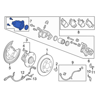 Acura OE - Rear Parking Brake Actuator