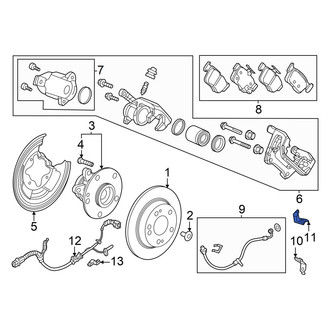 Acura OE - Rear Inner Brake Hydraulic Line Bracket