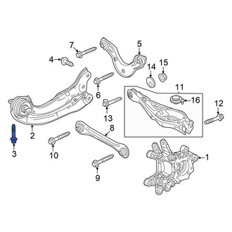 Acura OE - Front Suspension Trailing Arm Bolt