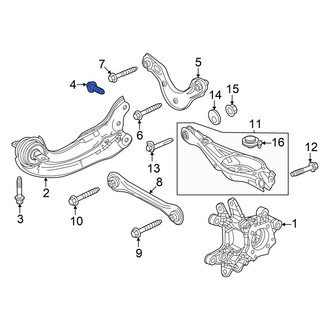Acura OE - Rear Suspension Trailing Arm Bolt