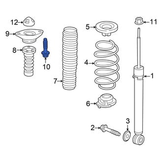 Acura OE - Suspension Shock Absorber Mounting Bolt
