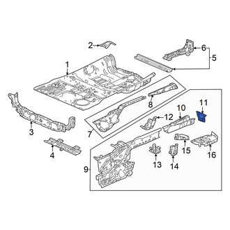 Acura OE - Rear Left Frame Rail End