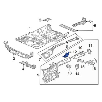 Acura OE - Left Inner Frame Side Member Bracket