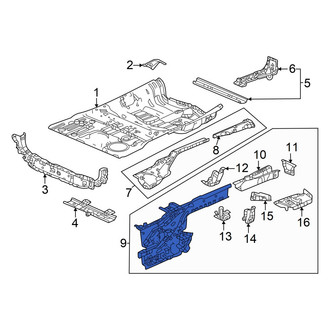 Acura OE - Rear Left Frame Side Member Assembly
