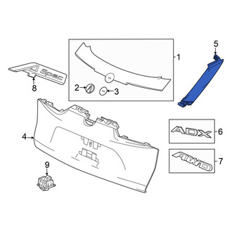 Acura OE - Rear Left Liftgate Finish Panel