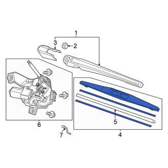 Acura OE - Rear Wiper Blade