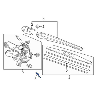 Acura OE - Rear Liftgate Washer Hose
