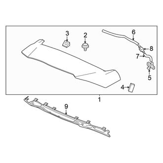 Acura OE - Lift Gate - Spoiler
