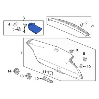 Acura OE - Rear Left Liftgate Trim