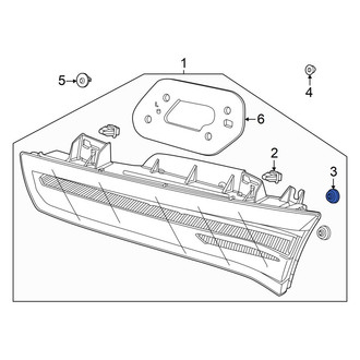 Acura OE - Back Up Light Clip