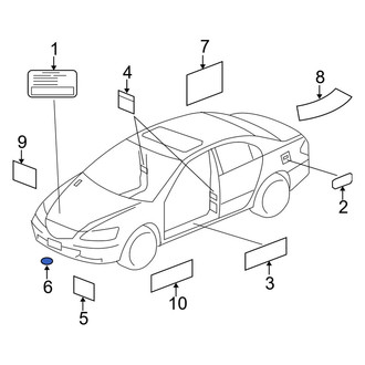 Acura OE - Caution Label