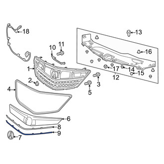 Acura OE - Front Lower Grille Molding