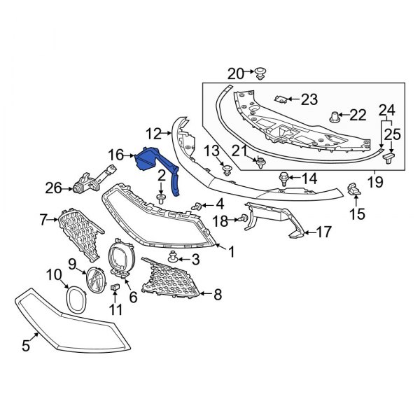 Radiator Support Air Duct