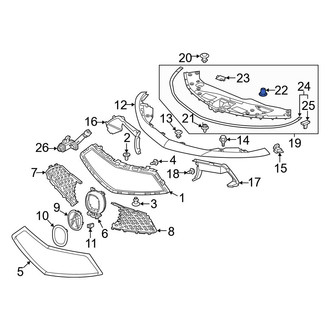 Acura OE - Front Hood Stop Buffer