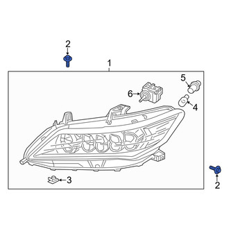 Acura OE - Upper Headlight Mounting Bolt