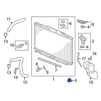 Acura OE - Lower Radiator Insulator