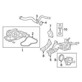 Acura OE - Cooling - Water Pump (Engine Cooling), (Base)