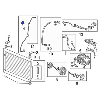 Acura OE - A/C Refrigerant Pressure Sensor