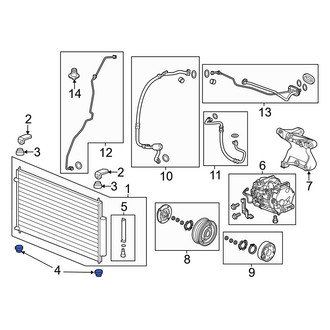 Acura OE - Lower A/C Condenser Bracket Insulator