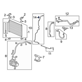 Acura OE - A/C Refrigerant Pressure Sensor
