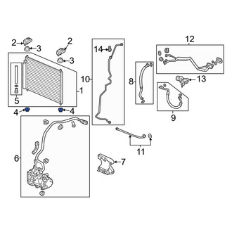 Acura OE - Lower A/C Condenser Bracket Insulator
