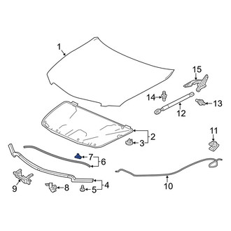 Acura OE - Hood Seal Clip