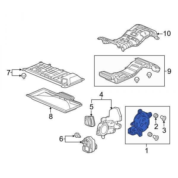 Drive Motor Battery Pack Cooling Fan Assembly