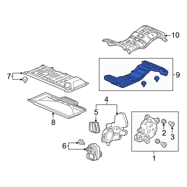 Drive Motor Battery Compartment Cooling Fan Duct