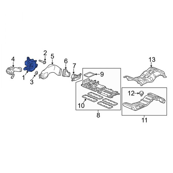 Drive Motor Battery Pack Cooling Fan Assembly