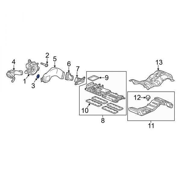 Drive Motor Battery Pack Cooling Fan Nut