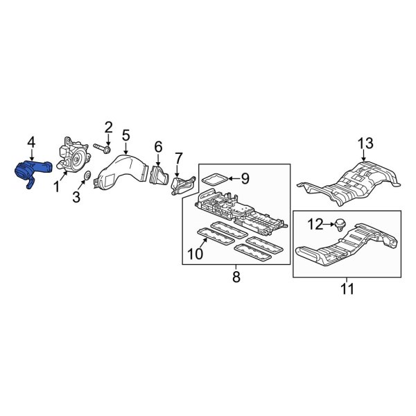 Drive Motor Battery Compartment Cooling Fan Duct