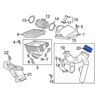 Acura OE - Engine Air Intake Hose Adapter