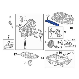Acura OE - Left Lower Engine Intake Manifold Gasket