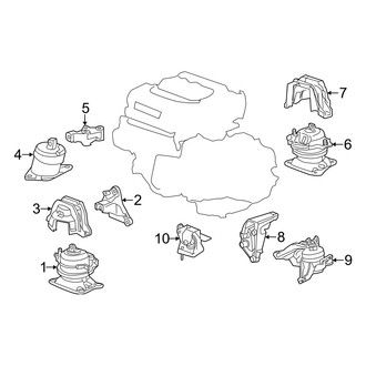 Acura OE - Engine / Transaxle - Engine & Transmission Mounting