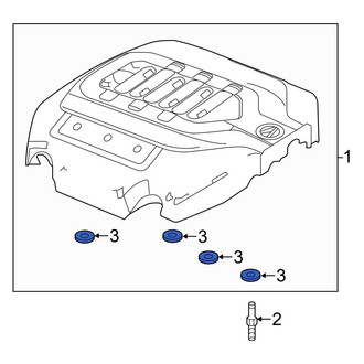 Acura OE - Engine Cover Mounting Bushing