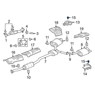 Acura OE - Exhaust Tail Pipe Tip Bolt
