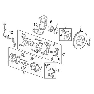 Acura OE - Front Suspension - Brake Components (Base)