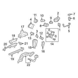 Acura OE - Center Console (Switches & Controls), (Base)