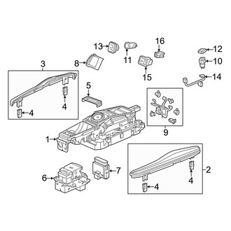 Acura OE - Center Console (Switches & Controls), (Base)