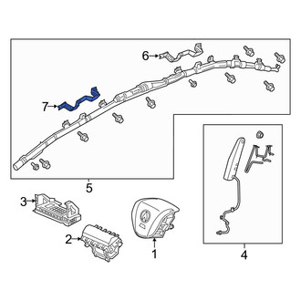 Acura OE - Rear Left Curtain Air Bag Bracket