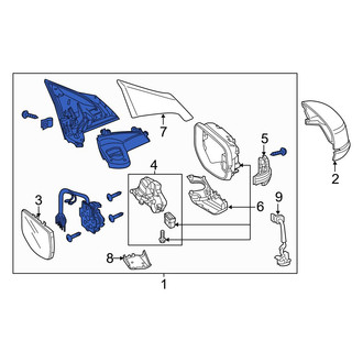 Acura OE - Front Left Door Mirror