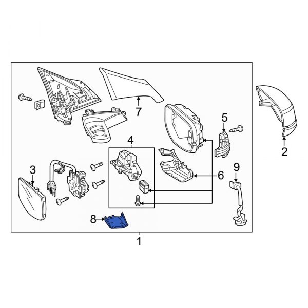 Door Mirror Trim Ring