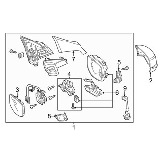 Acura OE - Front Door - Outside Mirrors