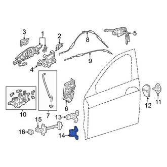 Acura OE - Front Right Lower Door Hinge