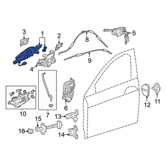 Acura OE - Front Right Outer Exterior Door Handle