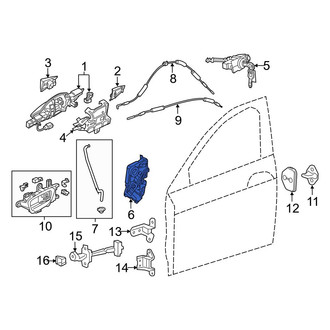 Acura OE - Front Left Door Latch Assembly