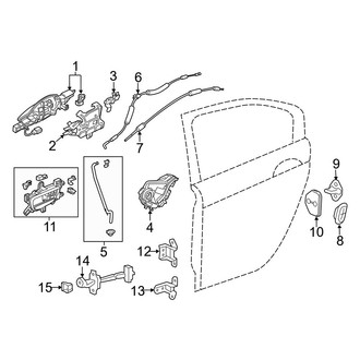 Acura OE - Rear Door - Lock & Hardware